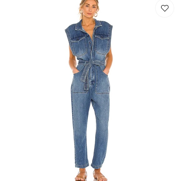 Free People Pants - Free people Sydney Sleeveless Denim Jumpsuit in Breezy Blue size XS